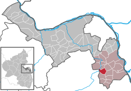 Läget för Weinolsheim i Landkreis Mainz-Bingen