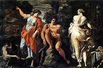 Hercules.' valg av Annibale Carracci. c. 1596