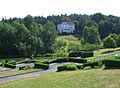 Blick von der Reha-Klinik Am Tharandter Wald zum Hotel Bergschlößchen