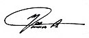 Firma di Marcos Cesar Pontes