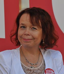 Pia Viitanen Suomi-areena-tapahtumassa 2014.