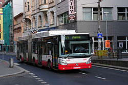 Trolejbus Škoda 25Tr v Ústí nad Labem