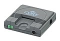 The PC Engine Core Grafx Console from the front left.