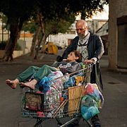 Untitled (Abraham and Isaac), from series "Biblical Stories", 100 x 100 / 140 x 140 cm., 2004.