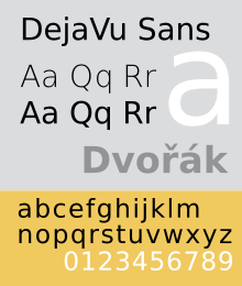 Schriftbeispiel für DejaVu Fonts