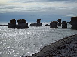 Monoliter i Mingan Archipelago National Park Reserve