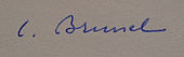 signature de Clovis Brunel