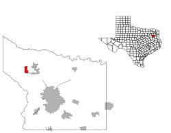 Location of Hideaway, Texas