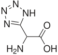 Chemical structure of tetrazolylglycine