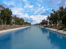 Image of the iconic Thal Canal from main Mianwali City bridge.