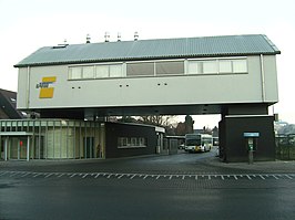 Ingang van het busdepot in Turnhout