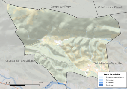 Carte des zones inondables.