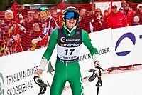 Henrik Kristoffersen kilpailemassa Trysilfjelletissä.