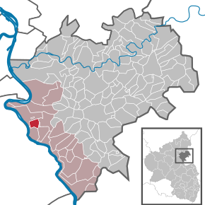 Poziția ortsgemeinde Lykershausen pe harta districtului Rhein-Lahn-Kreis