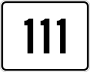 Route 111 marker