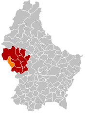 Localização de Ell em Luxemburgo