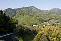 南西にある岩殿山麓から見た百蔵山