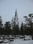 Trianguleringstorn på berget Sikavuori i Jalasjärvi i Finland