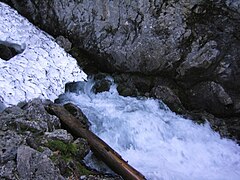 La source du Brevon à la fonte des neiges