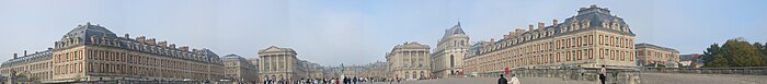 Vue du château de Versailles