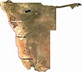 Distribución geográfica de T. namibiensis, en Namibia.