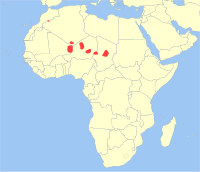 Distribución da gacela dama