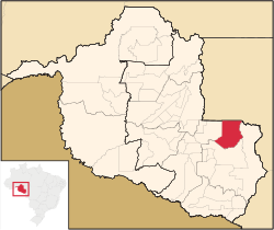 Localização de Espigão do Oeste em Rondônia