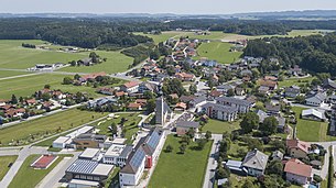 Blick über Sankt Georgen bei Salzburg