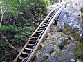 Ladder directly beneath the summit