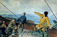 Leif Eriksson découvre l'Amérique, 1893 (thème de l'indépendance gagnée)