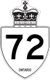 Highway 72 marker