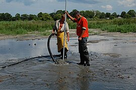 グダンスク近郊の琥珀採掘場