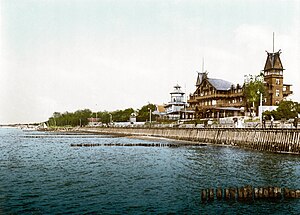 Resort town of Cranz (Zelenogradsk today) as it looked circa 1900. It was a destination for German artists and intelligentsia.