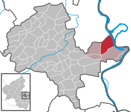 Läget för Gimbsheim i Landkreis Alzey-Worms