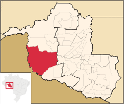 Location in Rondônia state