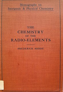 La Química de los radioelementos (portada del libro de Soddy)