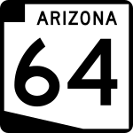 Straßenschild der Arizona State Route 64