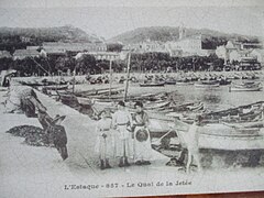 Port de L'Estaque de Marseille, vers 1900.