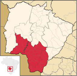 Sudoeste de Mato Grosso do Sul – Mappa