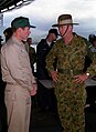 Image 11Major General Peter Cosgrove (right) Australian commander of the United Nations backed peace keeping operation (INTERFET) to East Timor. (from History of East Timor)