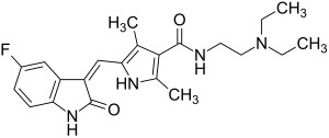 Strukturformel von Sunitinib