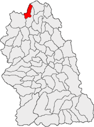 Location in Hunedoara County