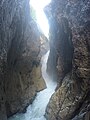 Wasserfall am Ende der Klamm