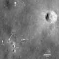 Foto posterior del lloc d'aterratge presa per LRO