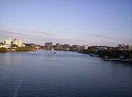 De Brisbane met de Goodwill-brug