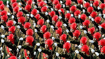 Soldații Regimentului Rajput din armata indiană