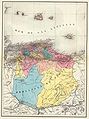 Mappa dettagliata della provincia de Caracas nel 1840.