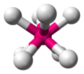 Square antiprismatic molecular geometry