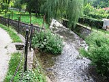 Felsőhámor, a Szinva (bal) és Garadna (jobb) torkolata