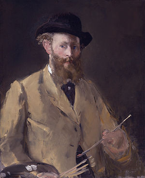 Selbstporträt mit Palette (Autoportrait à la palette) (Édouard Manet)